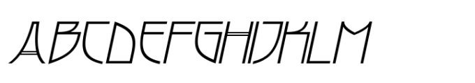 Chioki Italic Font UPPERCASE