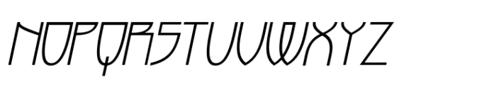 Chioki Italic Font UPPERCASE