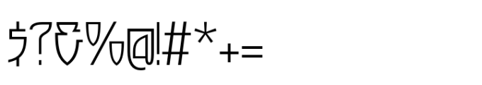 Chioki Regular Font OTHER CHARS