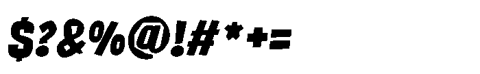 Chip Shop Bold Italic Font OTHER CHARS