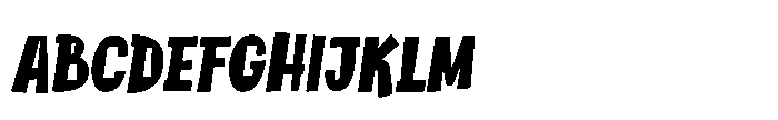 Chip Shop Italic Font UPPERCASE