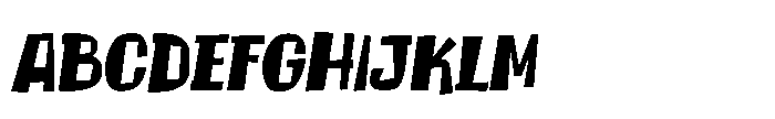 Chip Shop Mixed Italic Font UPPERCASE
