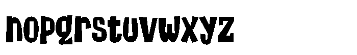 Chip Shop Regular Font LOWERCASE