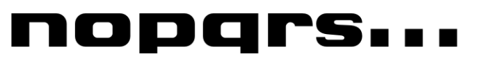 Chiq Black Expanded Font LOWERCASE