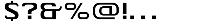 Chiq Bold Expanded Font OTHER CHARS