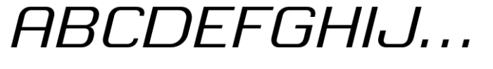 Chiq Expanded Italic Font UPPERCASE