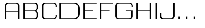 Chiq Light Expanded Font UPPERCASE