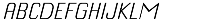 Chiq Light Italic Font UPPERCASE