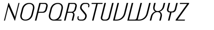 Chiq Light Italic Font UPPERCASE