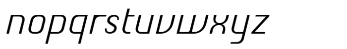 Chiq Light Italic Font LOWERCASE