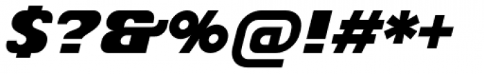 Chiq Pro Black Italic Font OTHER CHARS