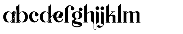 Chiralla Regular Font LOWERCASE