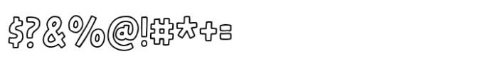Chirpy Song Outline Font OTHER CHARS