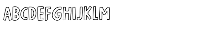 Chirpy Song Outline Font UPPERCASE