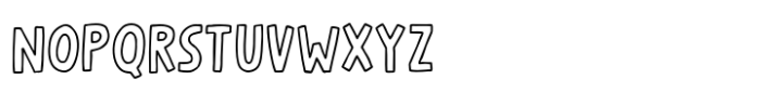 Chirpy Song Outline Font UPPERCASE