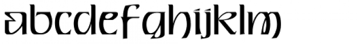 Chiselle NF Font LOWERCASE