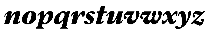 Chiswell Large Black-Italic Font LOWERCASE