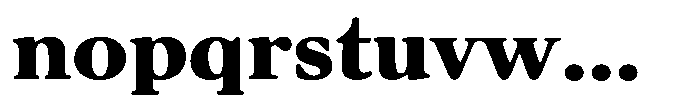 Chiswell Large Black Font LOWERCASE