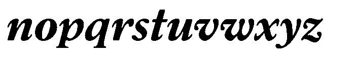 Chiswell Large Bold-Italic Font LOWERCASE