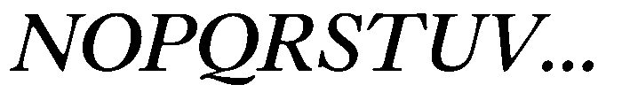 Chiswell Large Medium-Italic Font UPPERCASE