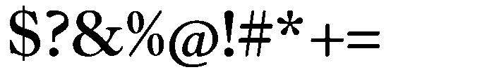 Chiswell Large Medium Font OTHER CHARS