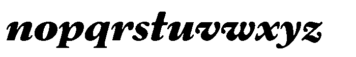Chiswell Median Black Italic Font LOWERCASE