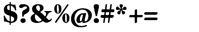 Chiswell Median Black Font OTHER CHARS