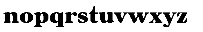 Chiswell Median Black Font LOWERCASE