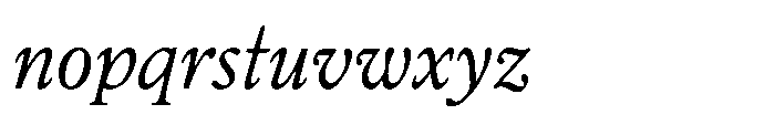 Chiswell Median Light Italic Font LOWERCASE