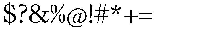 Chiswell Median Light Font OTHER CHARS
