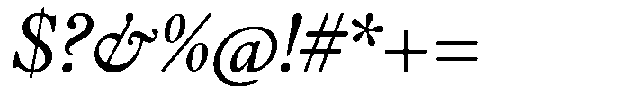 Chiswell Median Regular Italic Font OTHER CHARS