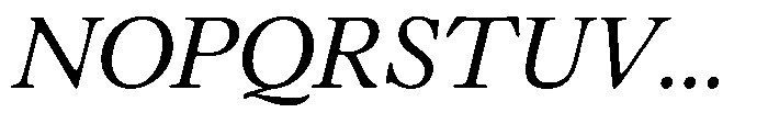 Chiswell Median Regular Italic Font UPPERCASE