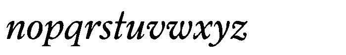Chiswell Median Regular Italic Font LOWERCASE