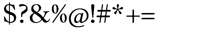 Chiswell Median Regular Font OTHER CHARS
