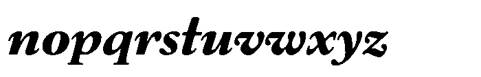 Chiswell Short Bold Italic Font LOWERCASE