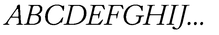 Chiswell Short Light Italic Font UPPERCASE