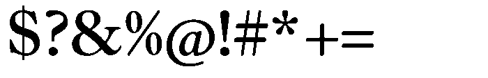 Chiswell Short Medium Font OTHER CHARS
