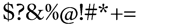 Chiswell Short Regular Font OTHER CHARS