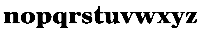 Chiswell Tall Black Font LOWERCASE
