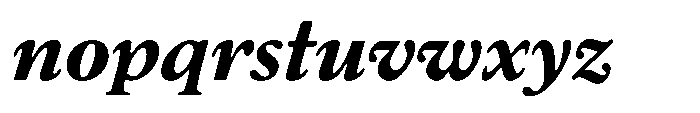 Chiswell Tall Bold Italic Font LOWERCASE