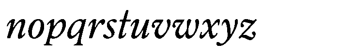 Chiswell Tall Regular Italic Font LOWERCASE