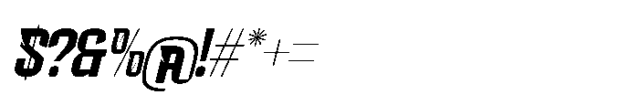 Chiteror Italic Font OTHER CHARS