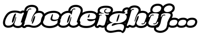 Chocco Black Italic Outline FONT