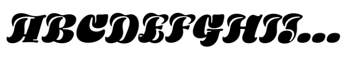 Chocco Black Italic Font UPPERCASE