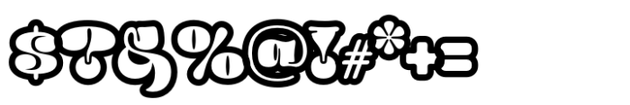Chocco Black Outline Font OTHER CHARS