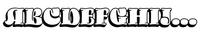 Chocco Black Shadow Font UPPERCASE