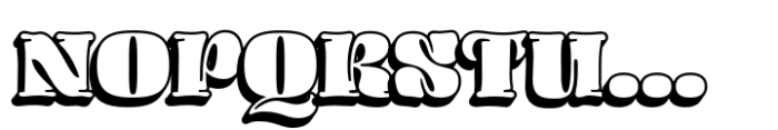 Chocco Black Shadow Font UPPERCASE