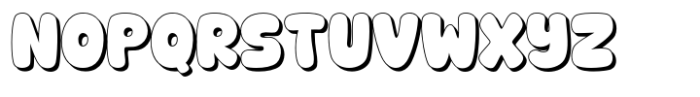 Choco Berry EXTRUDE Font UPPERCASE