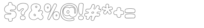 Choco Berry OUTLINE Font OTHER CHARS