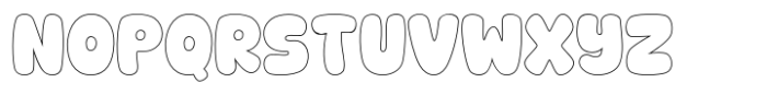 Choco Berry OUTLINE Font UPPERCASE